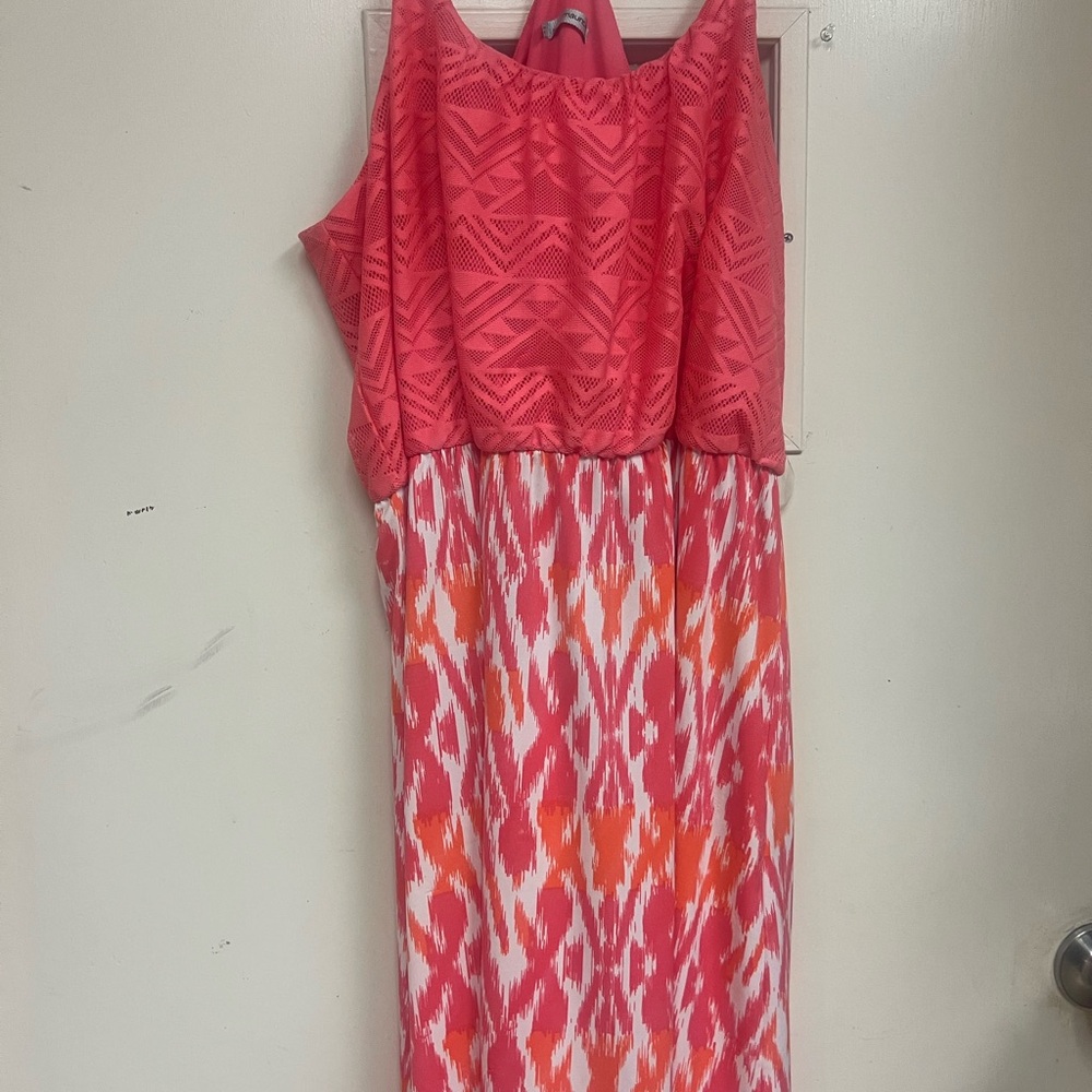 Maurices Coral Lace Dress